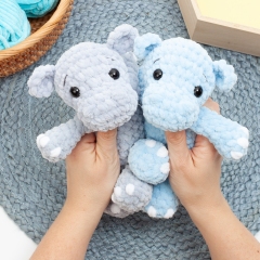 Cuddly hippo amigurumi amigurumi by Diminu