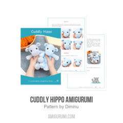 Cuddly hippo amigurumi amigurumi pattern by Diminu