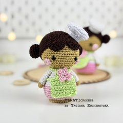 Misty doll Chef amigurumi pattern by TANATIcrochet