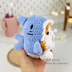 Cat the Shark costume amigurumi pattern by TANATIcrochet