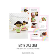 Misty doll Chef amigurumi pattern by TANATIcrochet