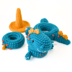 Dino Stacking Toy amigurumi pattern by Elisas Crochet