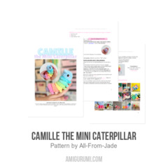 Camille the Mini Caterpillar amigurumi pattern by All From Jade