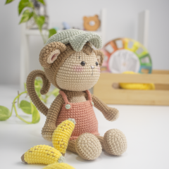 Monkey Marcel amigurumi by GatoFio