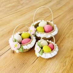 Easter Baskets 3 sizes amigurumi by Fluffy Tummy