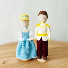 Prince and Princess outfits amigurumi pattern by Fluffy Tummy