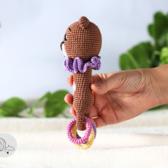 Bear crochet rattle pattern amigurumi pattern by yarnacadabra