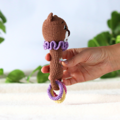 Bear crochet rattle pattern amigurumi pattern by yarnacadabra