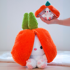 Funny Bunny - The Carrot Bunny amigurumi pattern by Crocheniacs