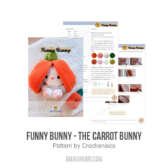 Funny Bunny - The Carrot Bunny amigurumi pattern by Crocheniacs