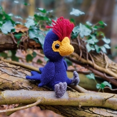 Tuile the Turaco amigurumi pattern by LittleEllies_Handmade