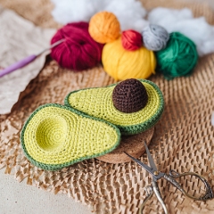 Play food  AVOCADO pattern amigurumi pattern by Mommys Bunny Crafts