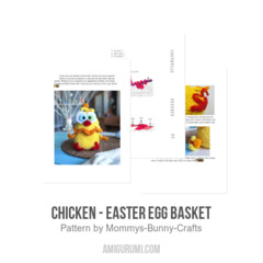 CHICKEN - Easter Egg Basket amigurumi pattern by Mommys Bunny Crafts