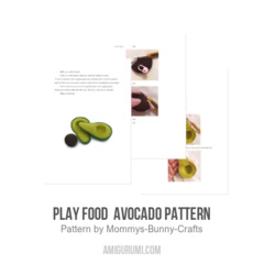 Play food  AVOCADO pattern amigurumi pattern by Mommys Bunny Crafts