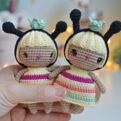 Honey the bee queen amigurumi by O Recuncho de Jei