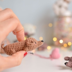 Mini dachshund amigurumi amigurumi pattern by O Recuncho de Jei