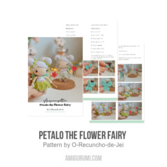 Petalo the flower fairy  amigurumi pattern by O Recuncho de Jei