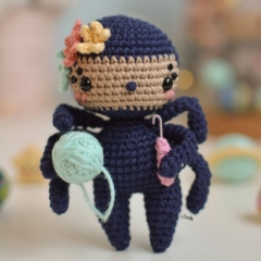 Rania the crocheting spider  amigurumi pattern by O Recuncho de Jei