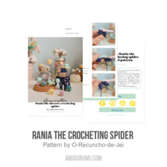 Rania the crocheting spider  amigurumi pattern by O Recuncho de Jei