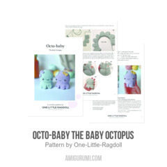 Octo-baby the Baby Octopus amigurumi pattern by One Little Ragdoll