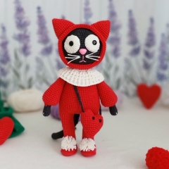 Red cat amigurumi pattern by Iryna Zubova