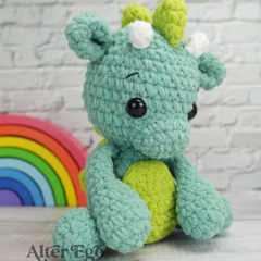 Dorian the Dragon amigurumi pattern by Alter Ego Crochet