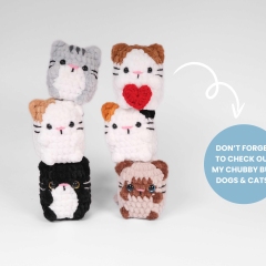 8-in-1 Marshmallow Cats amigurumi by Crochet Pattern By Nina