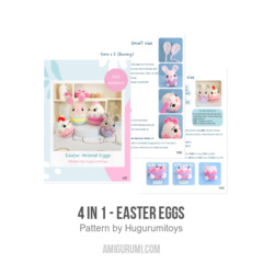 4 in 1 - Easter Eggs amigurumi pattern by Hugurumitoys