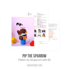 Pip the Sparrow amigurumi pattern by Amigurumi with Eli