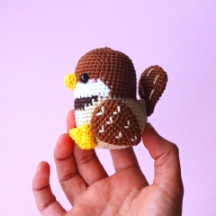 Pip the Sparrow amigurumi by Amigurumi with Eli