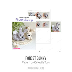 Forest Bunny amigurumi pattern by CuteVilleToys