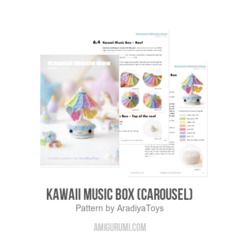 Kawaii Music Box (Carousel) amigurumi pattern by AradiyaToys