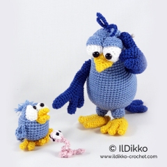 Burton and Bertie the Birds amigurumi pattern by IlDikko