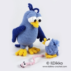 Burton and Bertie the Birds amigurumi pattern by IlDikko