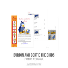 Burton and Bertie the Birds amigurumi pattern by IlDikko