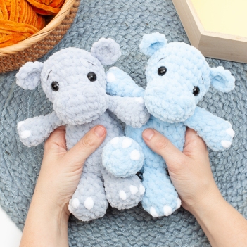 Cuddly hippo amigurumi amigurumi pattern by Diminu