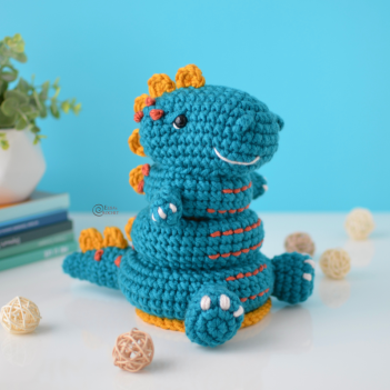 Dino Stacking Toy amigurumi pattern by Elisas Crochet