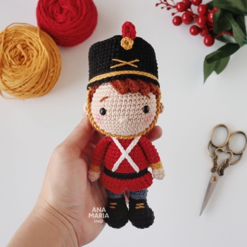 The Tin Soldier Nutcracker amigurumi pattern by Ana Maria Craft