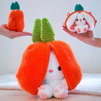 Funny Bunny - The Carrot Bunny amigurumi pattern by Crocheniacs