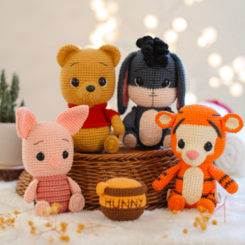 Winnie the Pooh Collection amigurumi pattern by Crocheniacs