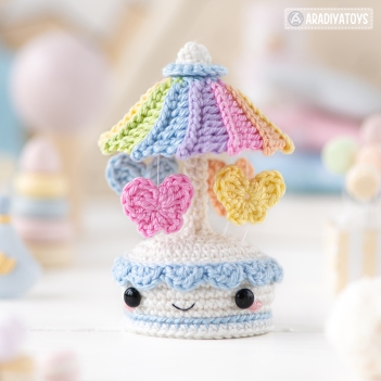 Kawaii Music Box (Carousel) amigurumi pattern by AradiyaToys