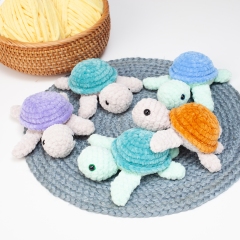 No sew turtle amigurumi pattern by Diminu