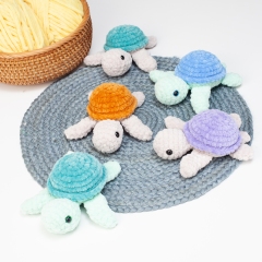 No sew turtle amigurumi pattern by Diminu