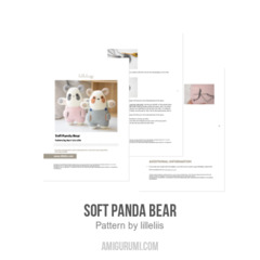 Soft Panda Bear amigurumi pattern by lilleliis