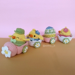 Easter Egg Parade amigurumi by Audrey Lilian Crochet