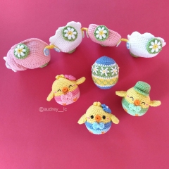 Easter Egg Parade amigurumi pattern by Audrey Lilian Crochet