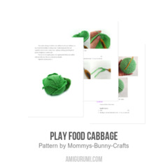 Play Food Cabbage amigurumi pattern by Mommys Bunny Crafts