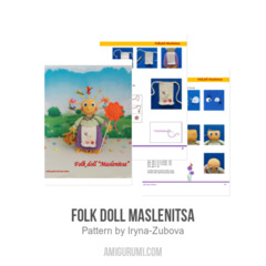 Folk doll Maslenitsa amigurumi pattern by Iryna Zubova