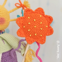 Folk doll Maslenitsa amigurumi pattern by Iryna Zubova