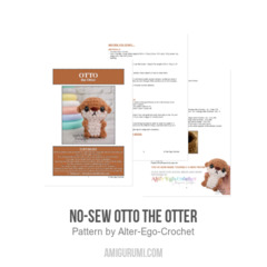 NO-SEW Otto the Otter amigurumi pattern by Alter Ego Crochet